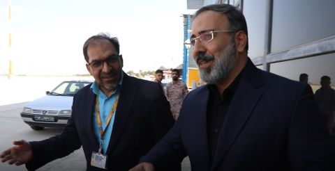 بازدید مدیرعامل صندوق بازنشستگی هما از فرودگاه پیام و برقراری اولین پرواز هواپیمایی چابهار به عتبات عالیات